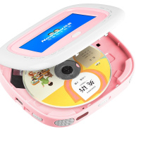 [赠保护套]纽曼CD复读机DVD-L680粉色便携式随身听U盘学生CD英语学习光盘播放器数码
