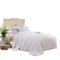 富安娜家纺 圣之花绗缝纯棉被芯四季被纯色被子春秋被冬被床上用品蚕丝被静雅蚕丝二合一被(约7-10斤)