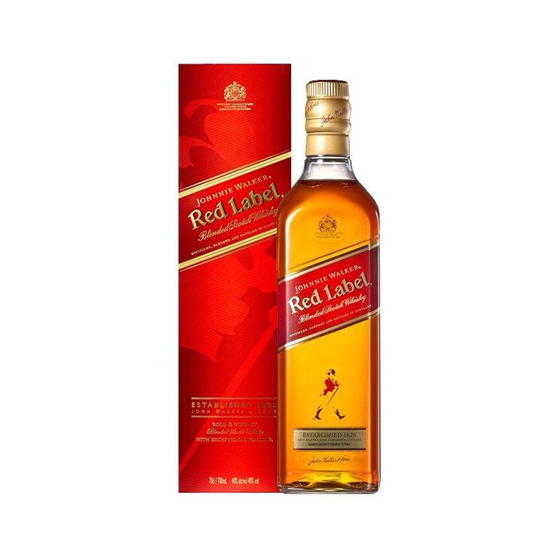 尊尼获加(Johnnie Walker)红牌 调配型苏格兰威士忌 700ml 单支