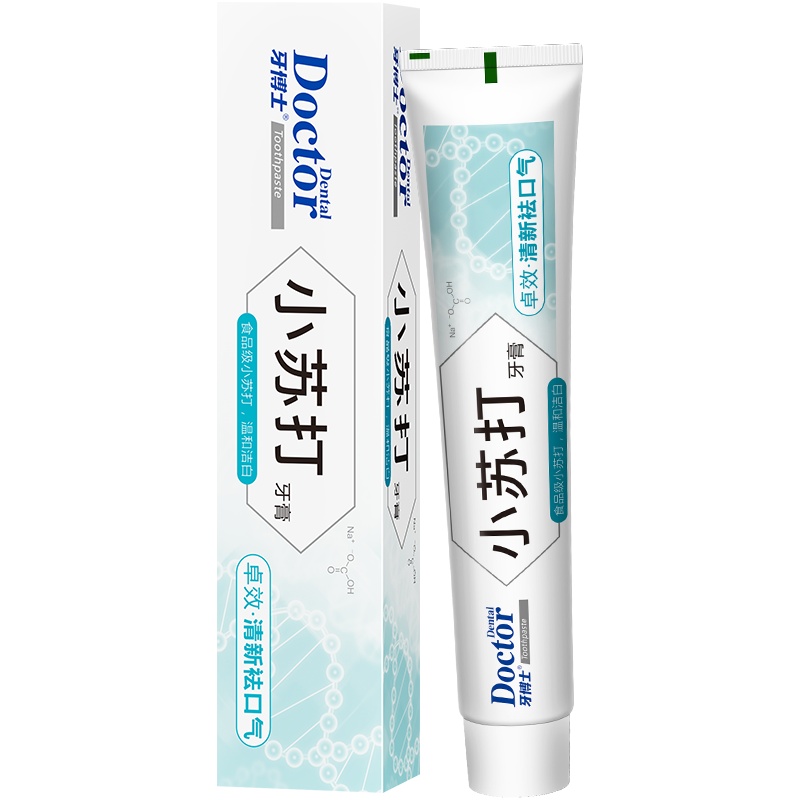 牙博士小苏打卓效清新祛口气牙膏120g