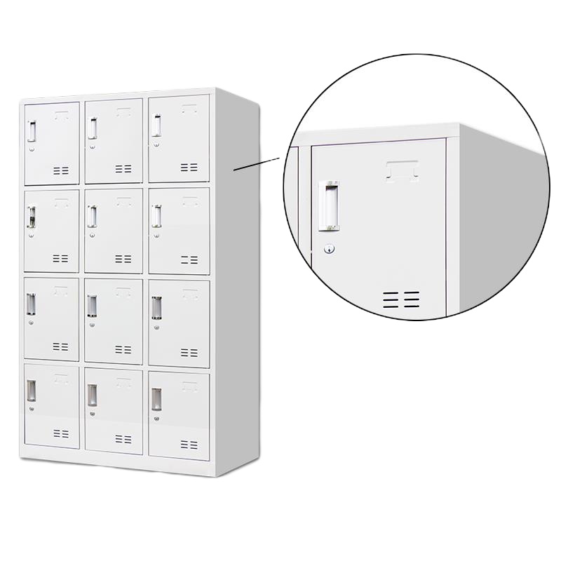 政彩 90*35*180cm铁皮存包柜储物柜12门