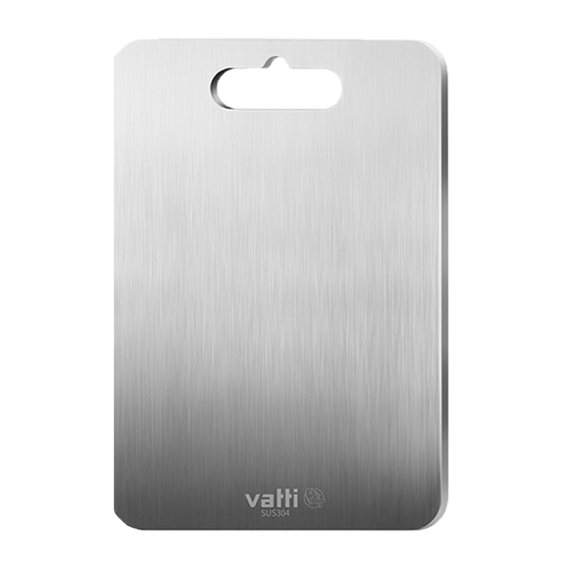 华帝304不锈钢砧板家用拉丝面板双面可用(28×38×0.2cm)D604