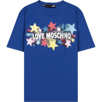 LOVE MOSCHINO 女士棉质圆领短袖T恤 W4F87 29 M3876