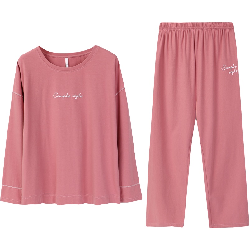 冰爽棉素色长袖男女套装