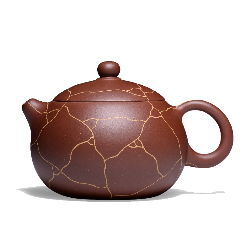 子冶 西施壶 开片冰纹 原矿底槽青宜兴紫砂壶纯全手工茶具套组