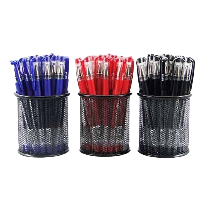 单支中性笔(1支试用装随机色) 金属时尚创意办公笔筒 组合 铁丝笔筒 方形/圆形/组合 全国