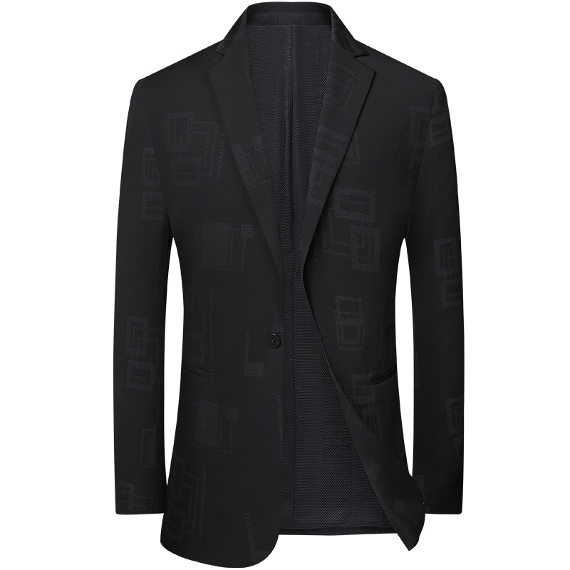 雅鹿男装新款单粒扣翻领免烫抗皱挺括保暖男士西装外套218001921