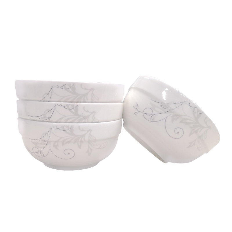 富昱景 陶瓷饭碗组合乔迁送礼实惠餐具套装家用餐具4个装