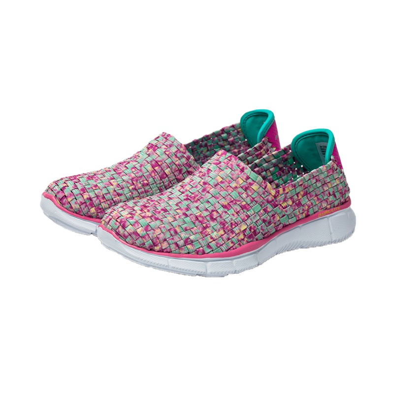 SKECHERS斯凯奇女士一脚蹬松紧带运动休闲鞋12028