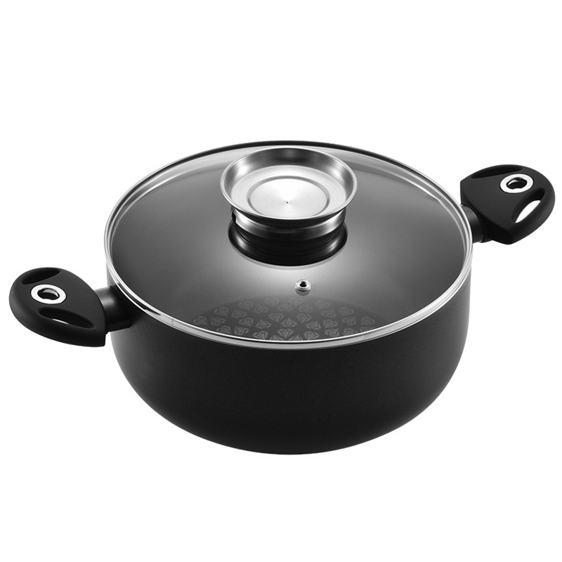 Pensofal 潘瑟弗 钻石星耀系列 汤锅 24CM 黑色 意大利进口