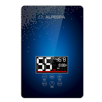 Alpespa DSK-65 超薄小型电热水器即热式壁挂家用厨宝淋浴快速热洗澡机恒温蓝色