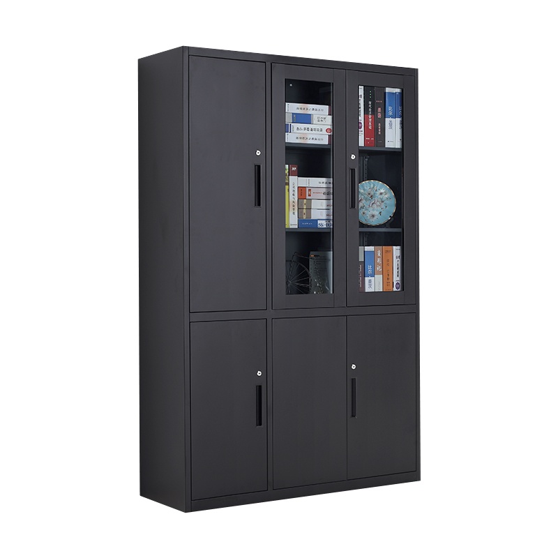 京洛办公文件柜六书柜加宽现代衣柜玻璃资料储物收纳柜钢制档案柜