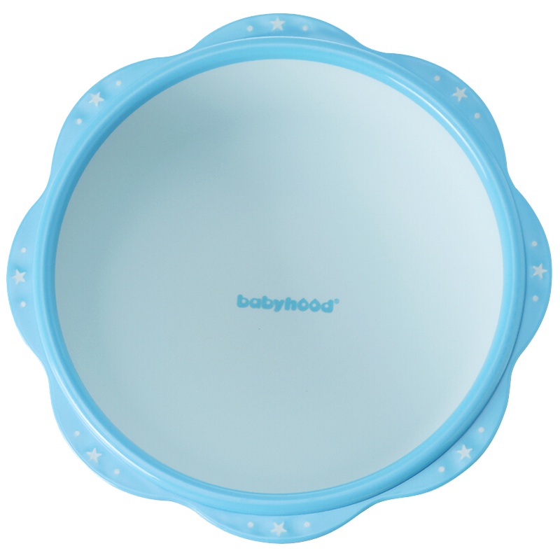 世纪宝贝(babyhood)婴儿脸盆宝宝洗脸盆小脸盆洗屁屁盆新生儿pp加厚小盆花瓣小脸盆BH-702 淡蓝色