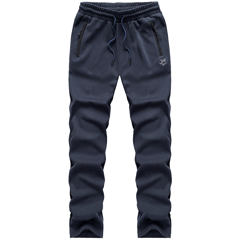 JEEP吉普春秋款运动裤男宽松直筒针织松紧卫裤男裤子大码休闲长裤1098