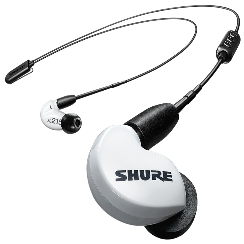 Shure/舒尔 SE215-BT2无线蓝牙音乐耳机 入耳式运动蓝牙挂耳式塞 白色