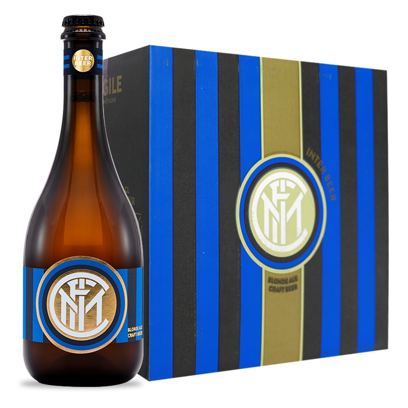 意大利原装进口国际米兰手工精酿啤酒Inter Beer 12.5度麦芽酿造750ml*6瓶整箱装