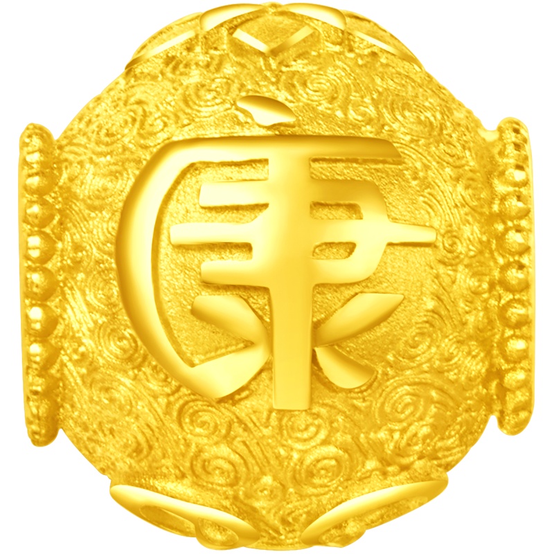 「新款」周大福金吊坠康吉珠足金金吊坠计价（工费78元）