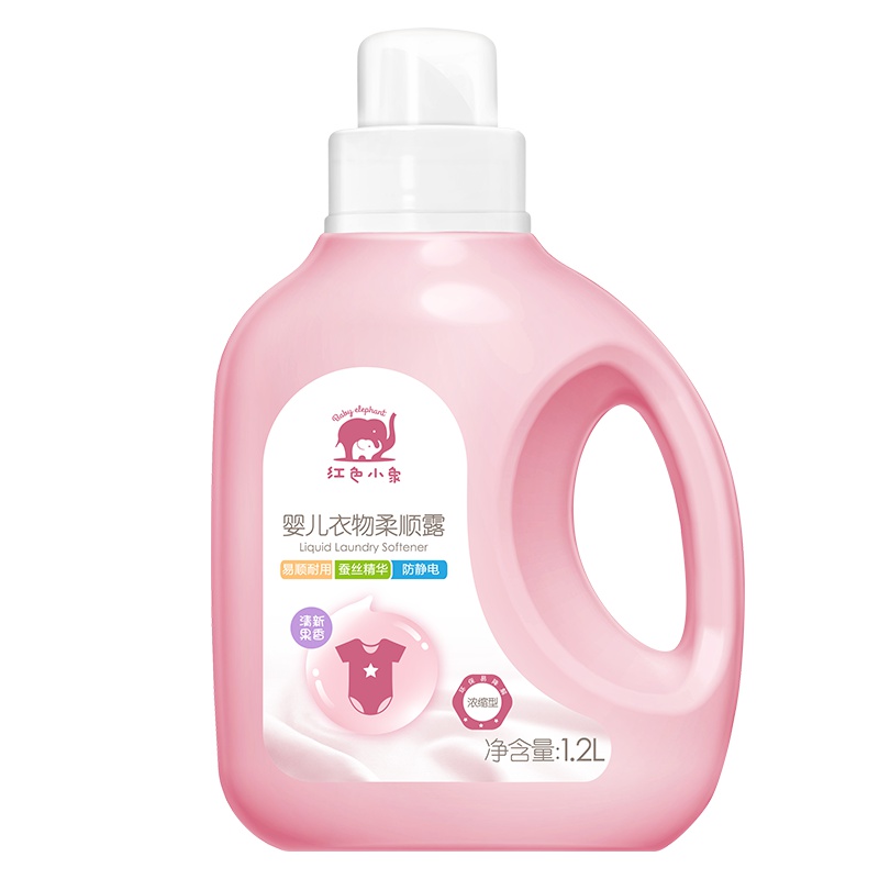 红色小象婴儿衣物柔顺露(清新果香)1.2L