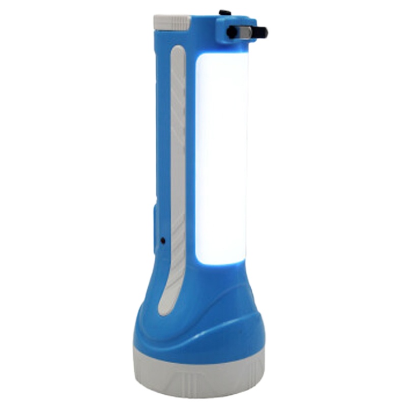 DP 久量 DP-9126 双功能充电式LED手电筒 单灯 2档 800毫安 带应急灯功能 蓝色