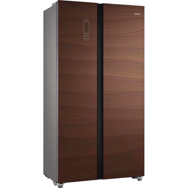 奥马（Homa）455升对开门冰箱 BCD-455WKJH/B新摩卡棕 变频风冷无霜 一级能效
