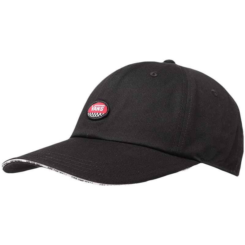 VANS范斯女帽运动帽休闲鸭舌帽遮阳帽子VN0A4USMBLK