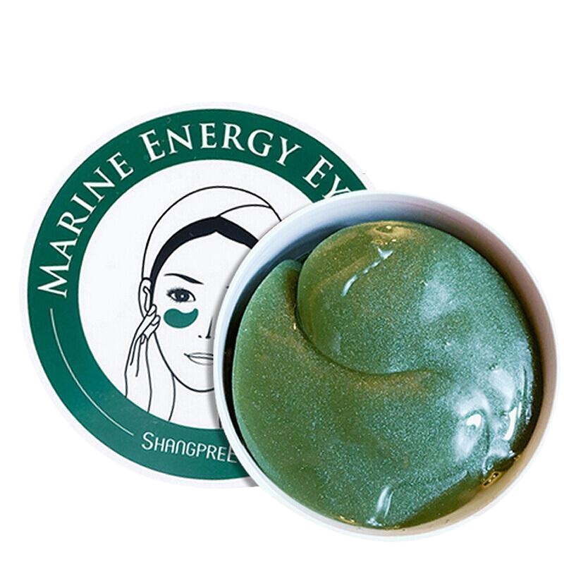 香蒲丽SHANGPREE螺旋藻绿公主绿眼膜60片 滋润营养眼袋提拉紧致黑眼圈浮肿状态任何肤质通用贴片式面膜