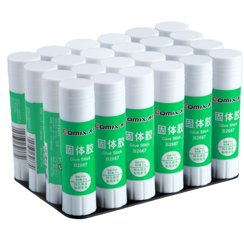 齐心 YC B2667-N 胶棒强力21g固体胶 10支装