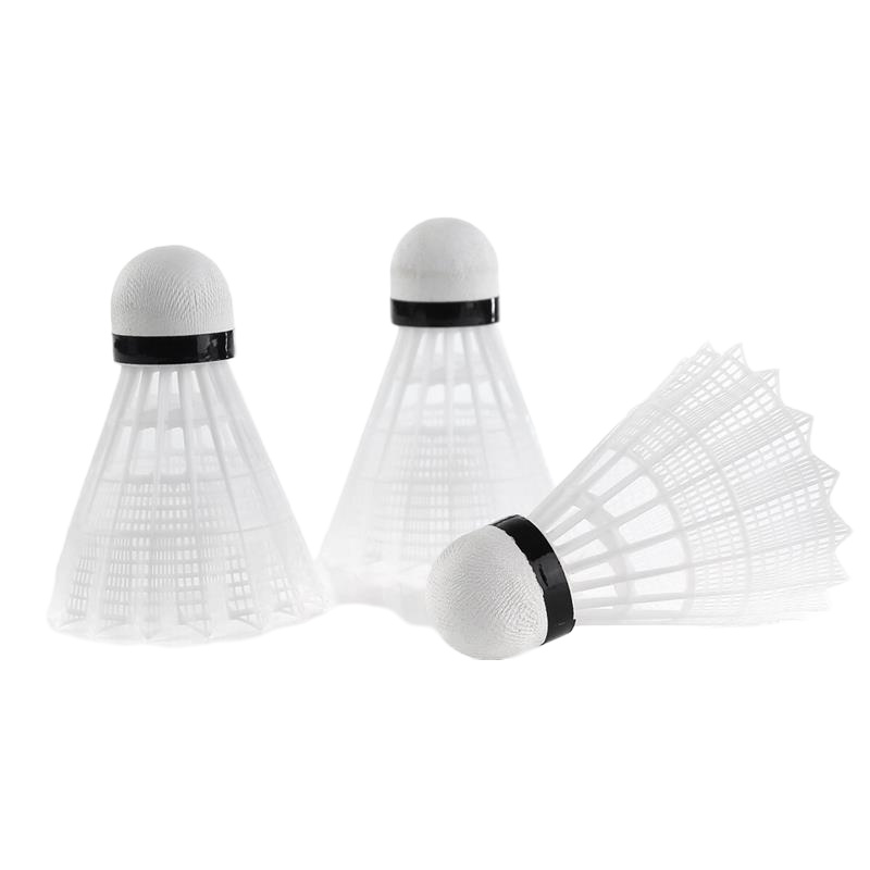 超强耐打白色羽毛球3只装6只装12只装羽毛球|3只装(尼龙球)