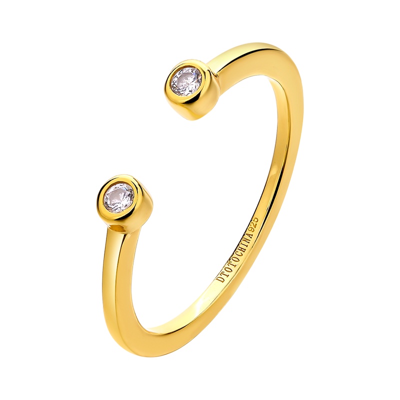 DTOTO 萌趣表情系列创意个性戒指 叠戴有表情包925银心意礼物