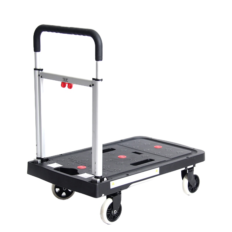 工程塑料静音四轮平板车 折叠平板小拉车 600*900 1个