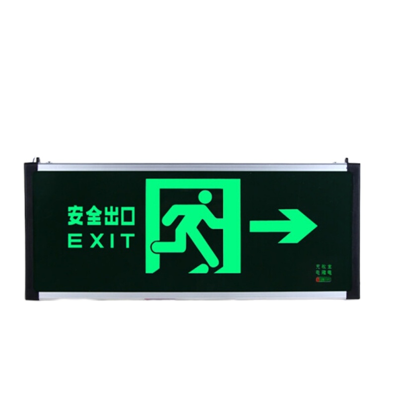 桂安 消防应急标志灯具PA-ZFZD-I2LROE2W 安全出口指示牌 带电源双面显示
