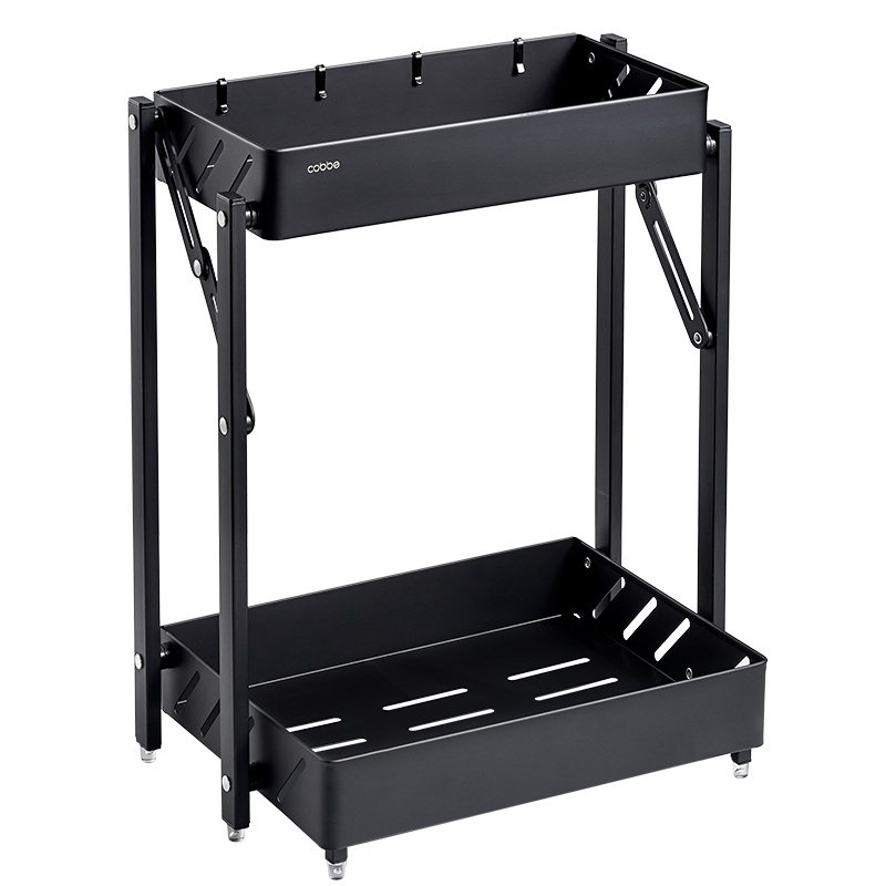 卡贝厨房置物架碗碟收纳架多功能可折叠碗筷收纳盒放碗架沥水架