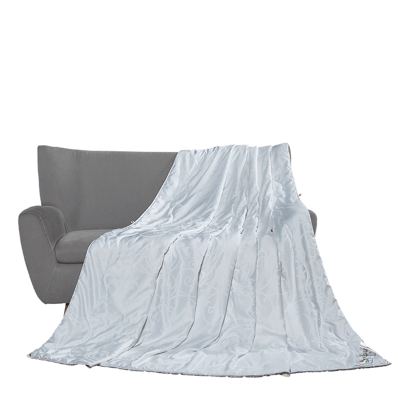 富安娜家纺蚕丝夏被空调房被子1.8m双人桑蚕丝夏被 1.2米床适用(152*210cm) 白色