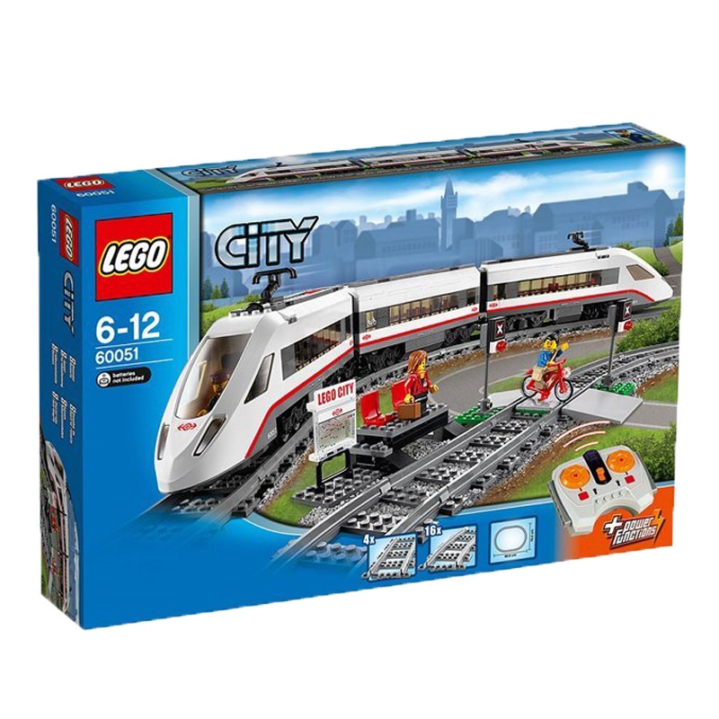 乐高(LEGO)城市系列 高速客运列车60051 塑料积木玩具610块 6-12岁