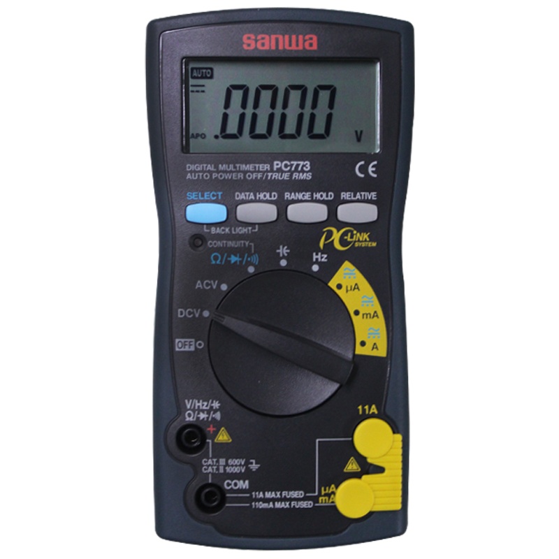 三和(SANWA)PC773紧凑型真有效值高精度数字万用表