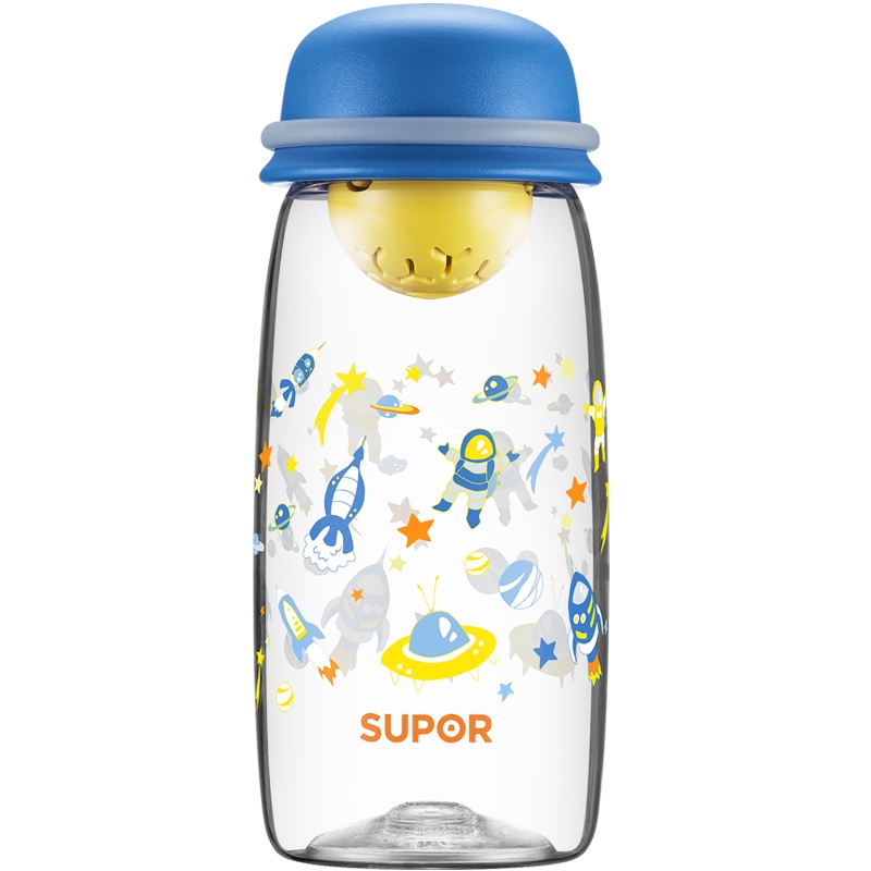 苏泊尔(SUPOR)水杯女BB杯塑料水杯510ml儿童便携学生杯大容量防摔幼儿园杯子KC51DS10