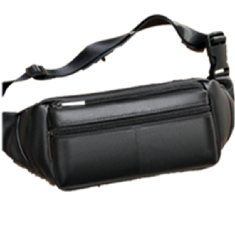 MVA 手工真皮男士胸包简约复古男包头层牛皮腰包运动休闲斜挎包