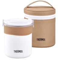 膳魔師THERMOS不锈钢真空断热保温便当盒附保温袋 JBS-360 WH 360ml 白色