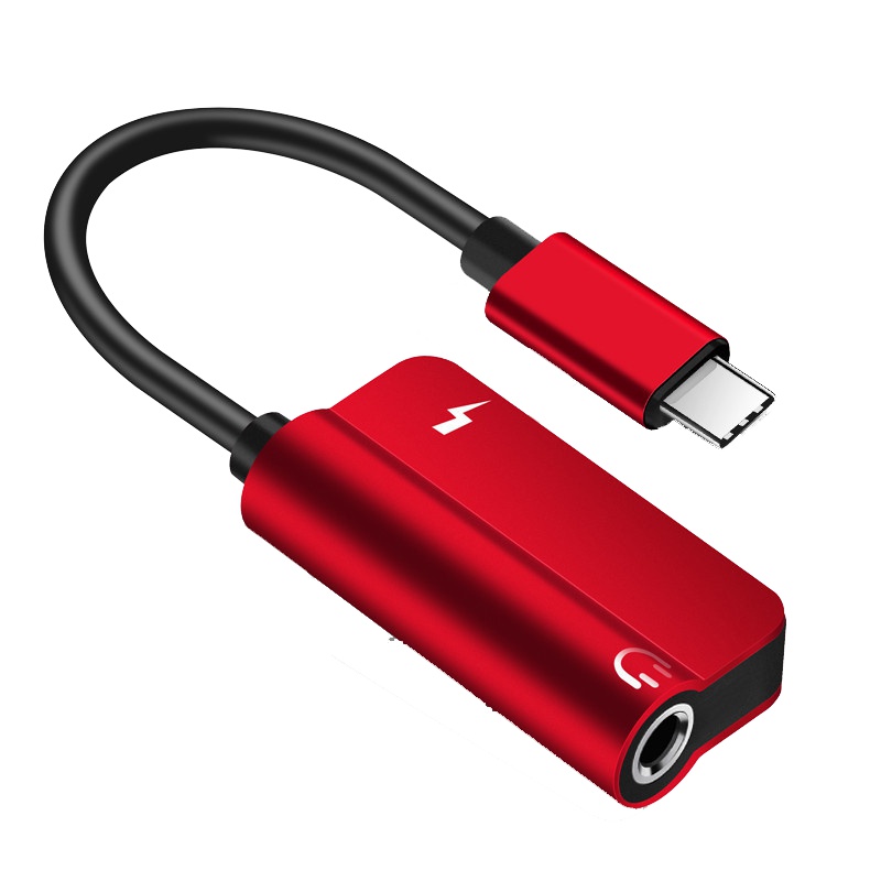 type-c耳机转接线3.5音频头乐视2小米6坚果pro华为p20转接头p20听歌充电二合一转接头ToRomax0.12