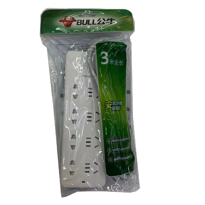 公牛(bull) 插座8位总控 全长3米 保护门