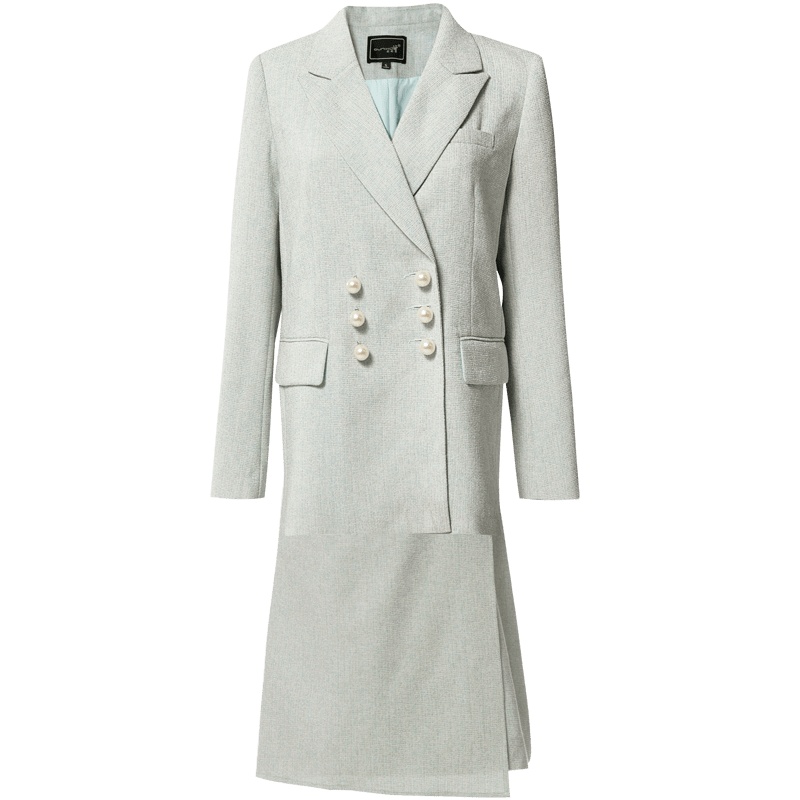 欧昵雪西服外套半身裙OL职业套装女西装裙子两件套