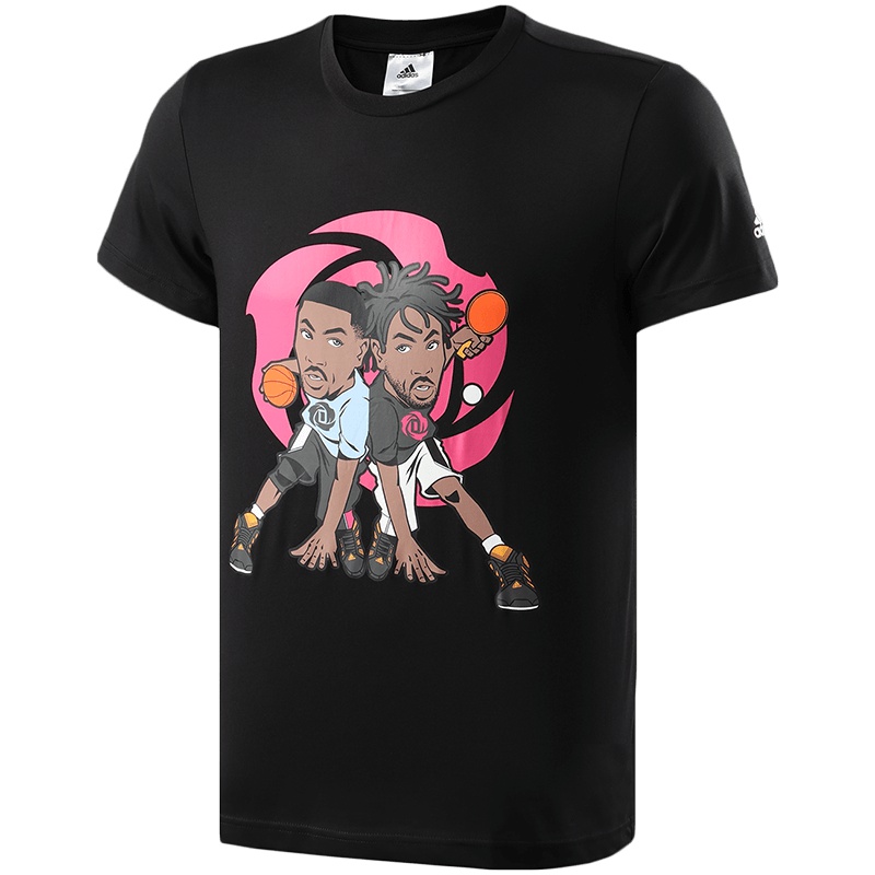 阿迪达斯男服短袖T恤罗斯篮球文化休闲运动服DX6948