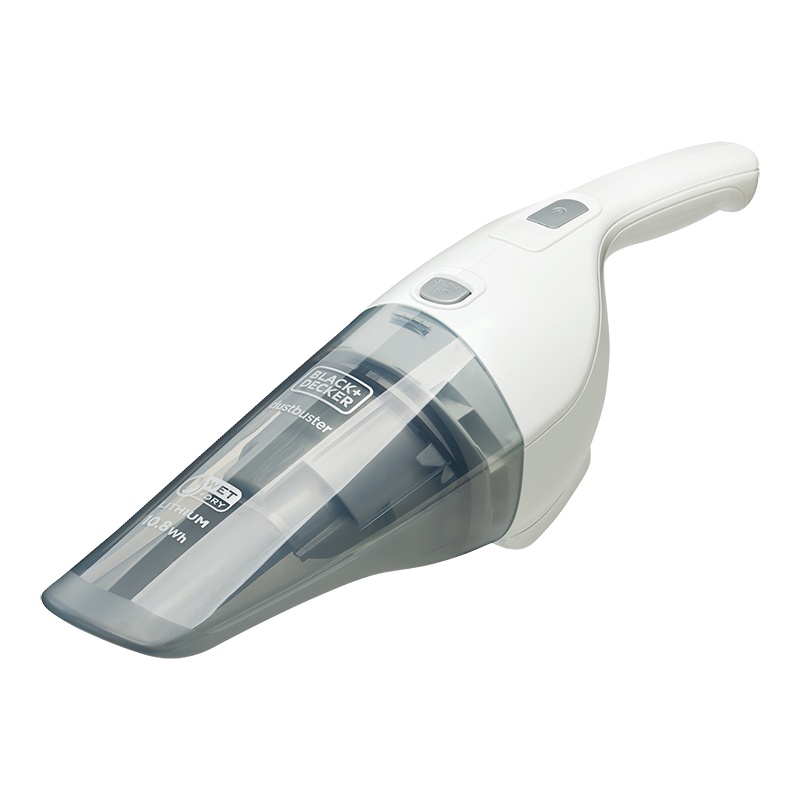 美国百得(blackdecker)家用干湿两用无线手持吸尘器 锂电充电 强力大吸力小型吸尘机白色WD7201W-A9
