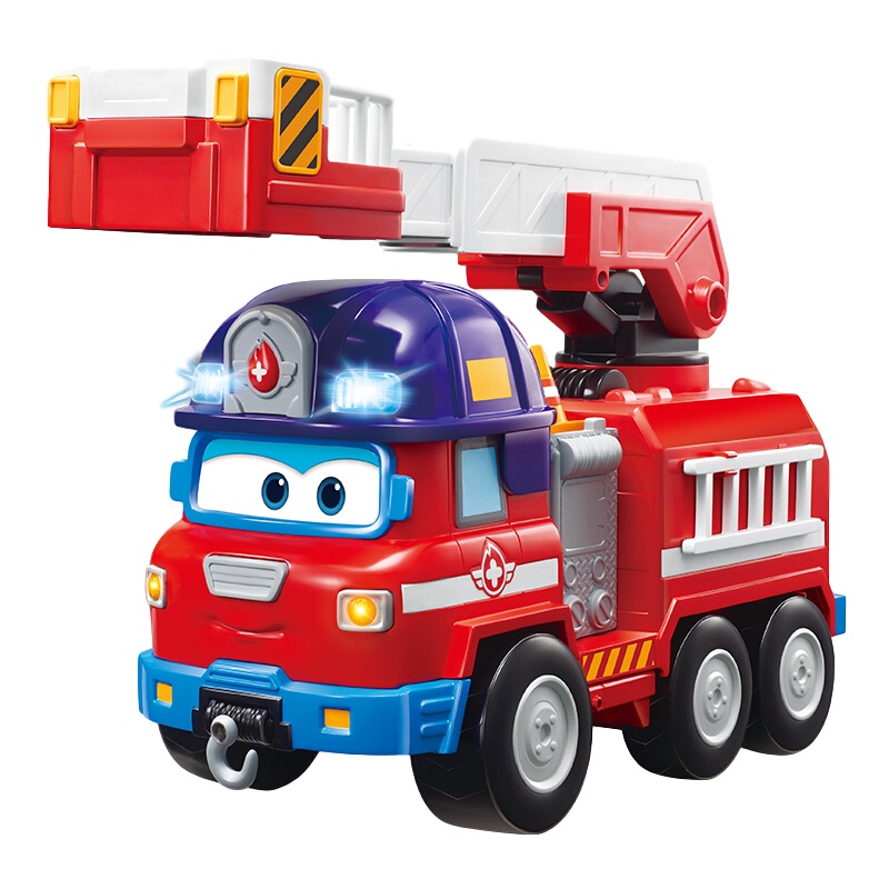 奥迪双钻(AULDEY)超级飞侠场景系列-大勇声光消防车 男孩女孩玩具儿童节礼物 730824