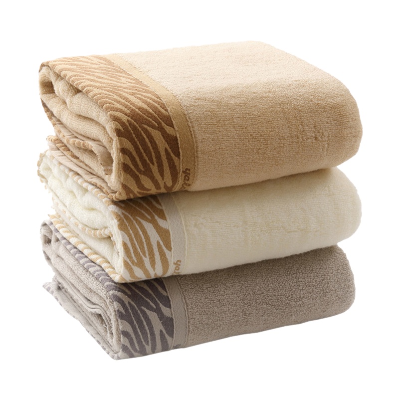 虎皮纹浴巾 DX0047 单条家居毛巾 (条）