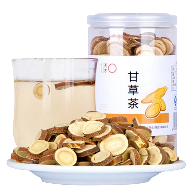 天方甘草茶140g罐装 甘草花草茶安徽天方茶叶