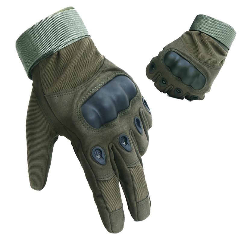 户外手套全指黑鹰战术防护骑行运动训练军迷特种兵