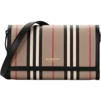 BURBERRY 博柏利 女款 聚氨酯/织物单肩斜挎包手拿包 80260041