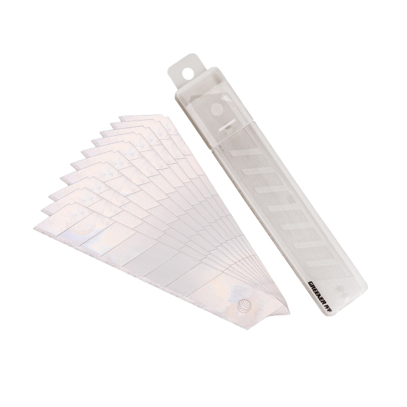 美工刀片 阿斯卡利大号刀架美工刀裁纸刀壁纸刀大码墙纸刀工具18mm 丹宇18mm白刀片(盒)
