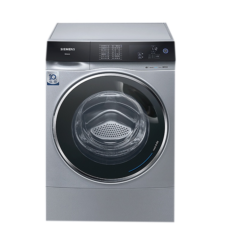 西门子(SIEMENS)12公斤 洗烘一体机 全自动变频滚筒洗衣机 洗干一体 热风除菌 双重自清洁 WS74D3A80W